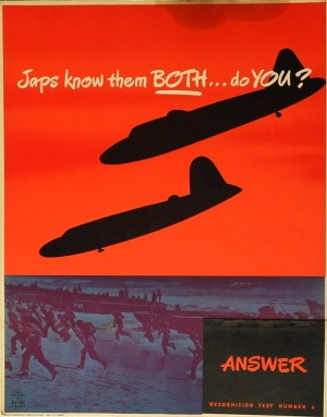 Recognition test vintage poster